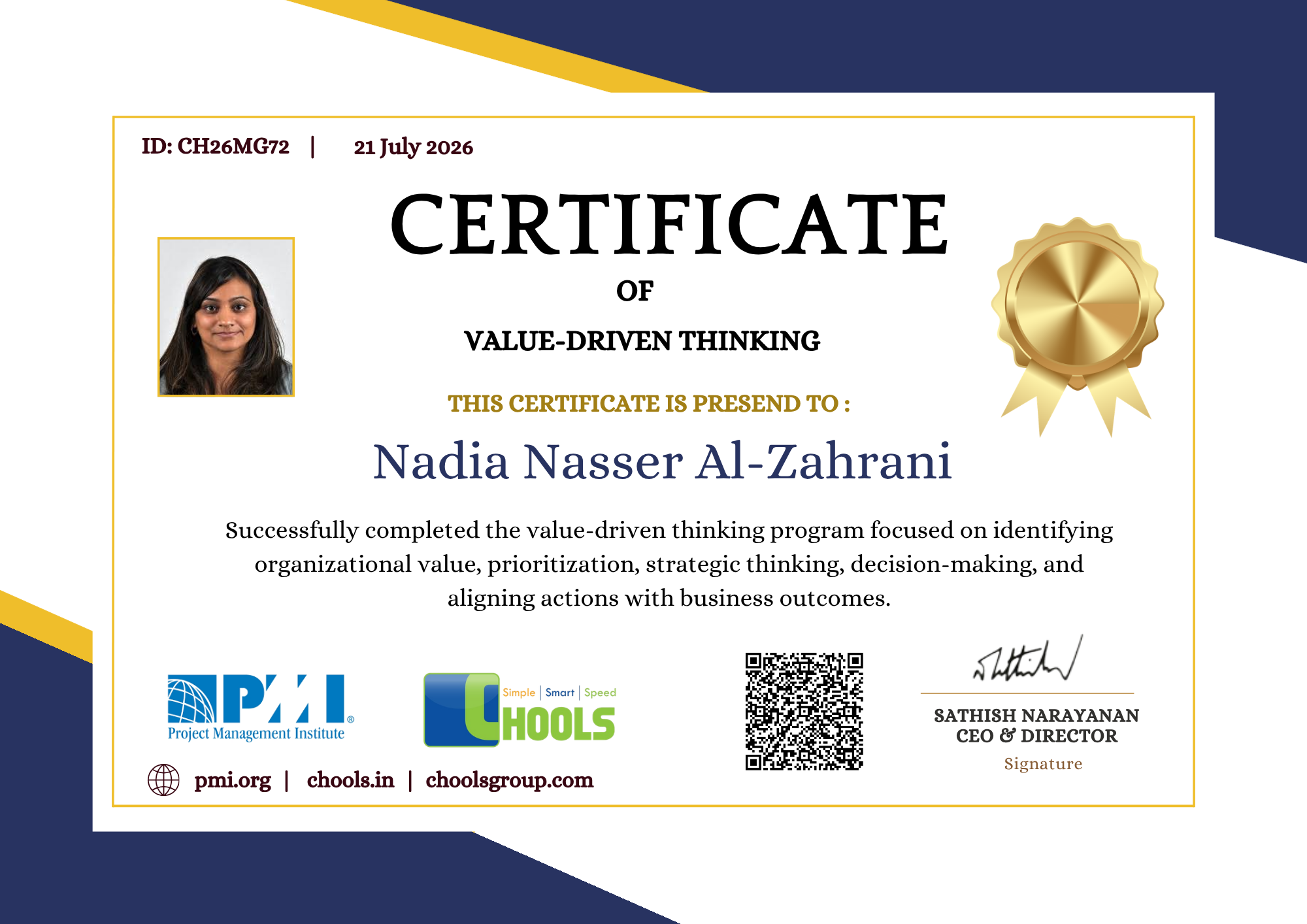 Management Programs Certificate
